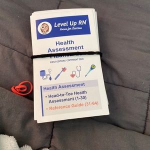 Siri level up RN health assessment flashcards